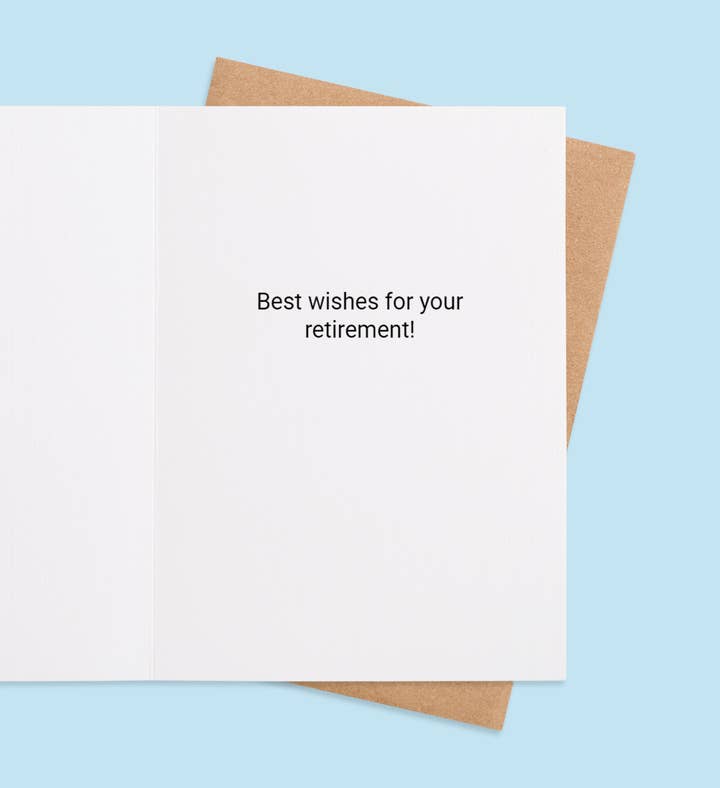 Miss You This Much Retirement Greeting Card Inside Image