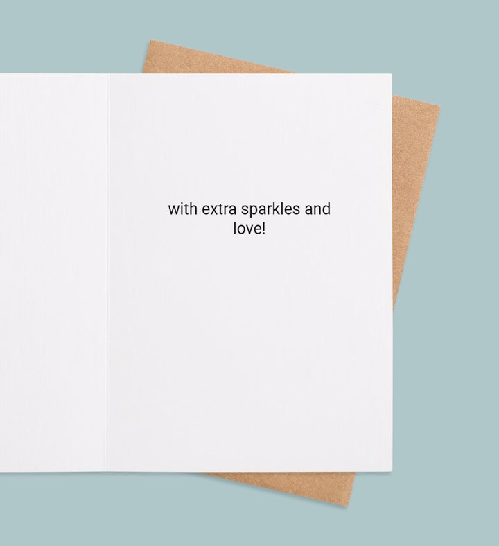 Unicorn Wishes For The Brave Get Well Greeting Card Inside Image