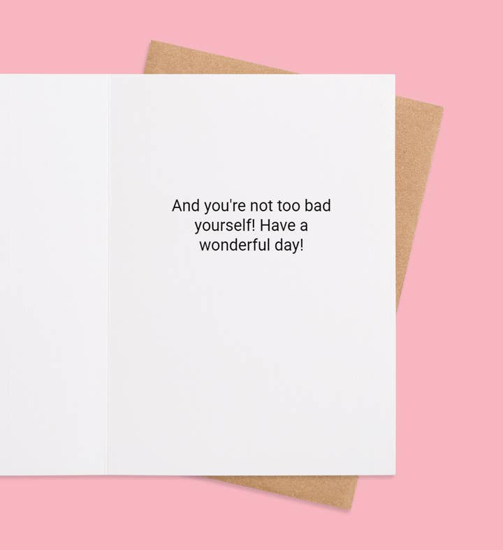 Brotherly Banter Birthday Greeting Card Inside Image