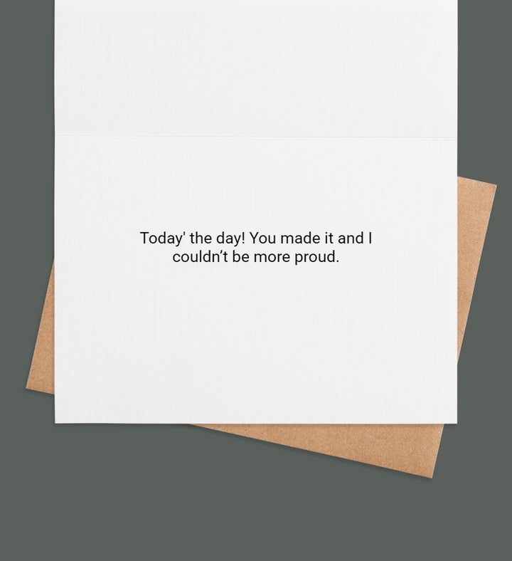 Blooms Of Strength Graduation Greeting Card Inside Image