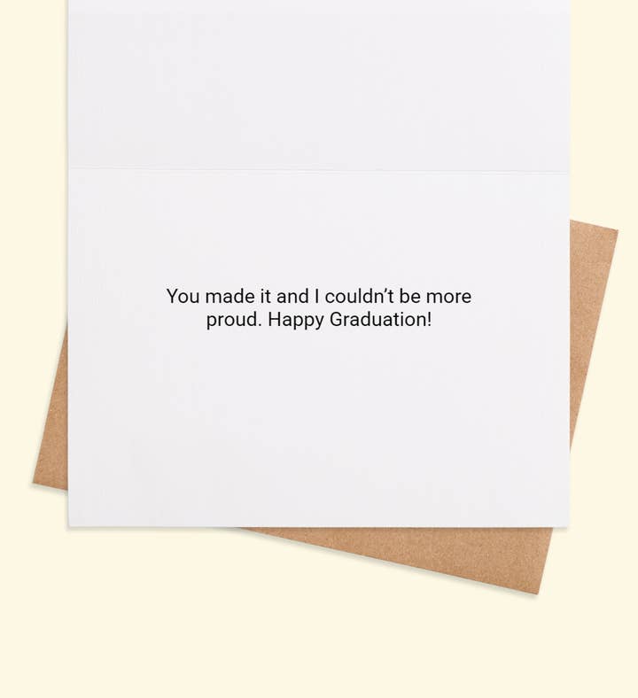 Capstone Celebration Graduation Greeting Card Inside Image