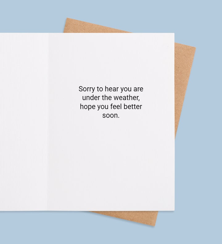 Blooming Wishes For Recovery Get Well Greeting Card Inside Image