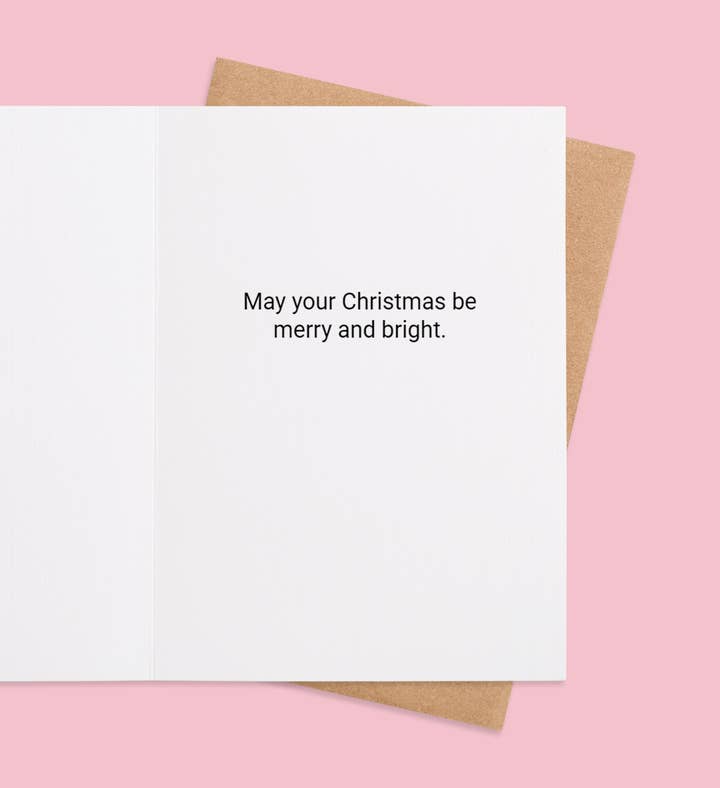 Ho Ho Glow Christmas Greeting Card Inside Image