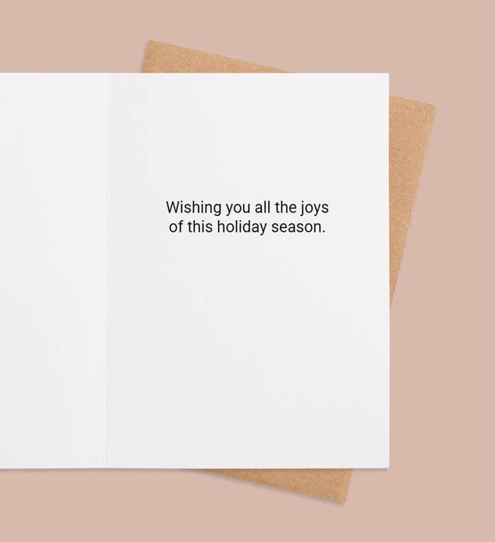 Festive Echoes Of Love Christmas Greeting Card Inside Image