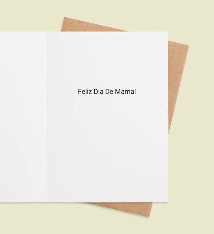 Con Amor, Mamá Mothers Day Greeting Card Inside Image