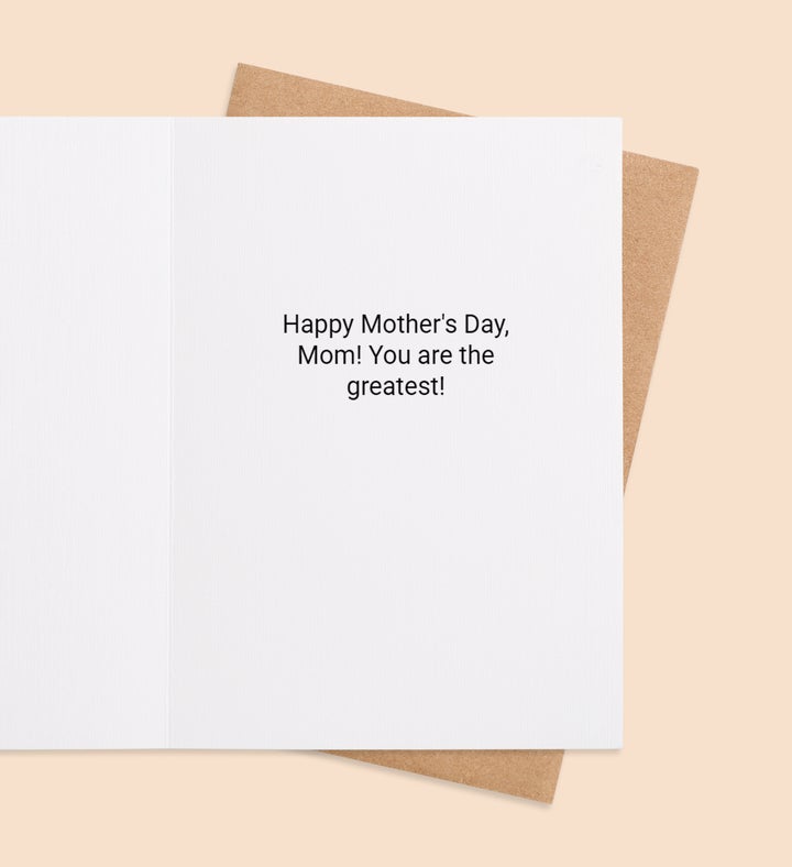 Blooming Love For Mom Mothers Day Greeting Card Inside Image
