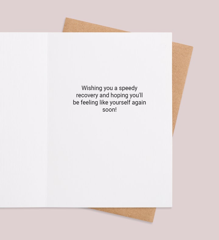 Vibrant Healing Wishes Get Well Greeting Card Inside Image