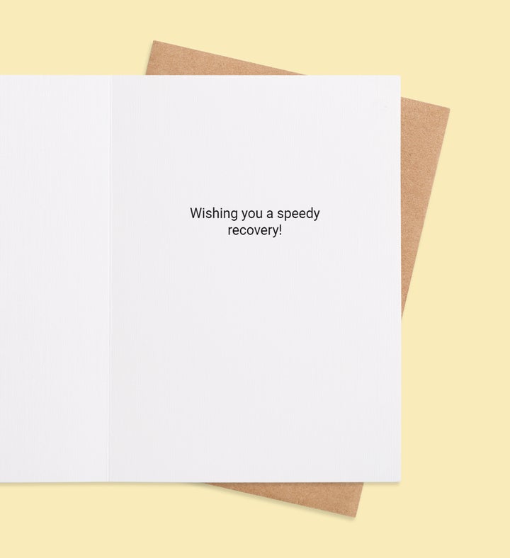 Blooming Wishes For Wellness Get Well Greeting Card Inside Image