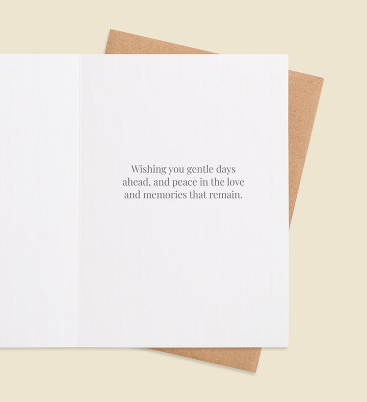 Whispers of Comfort Greeting Card Inside Image