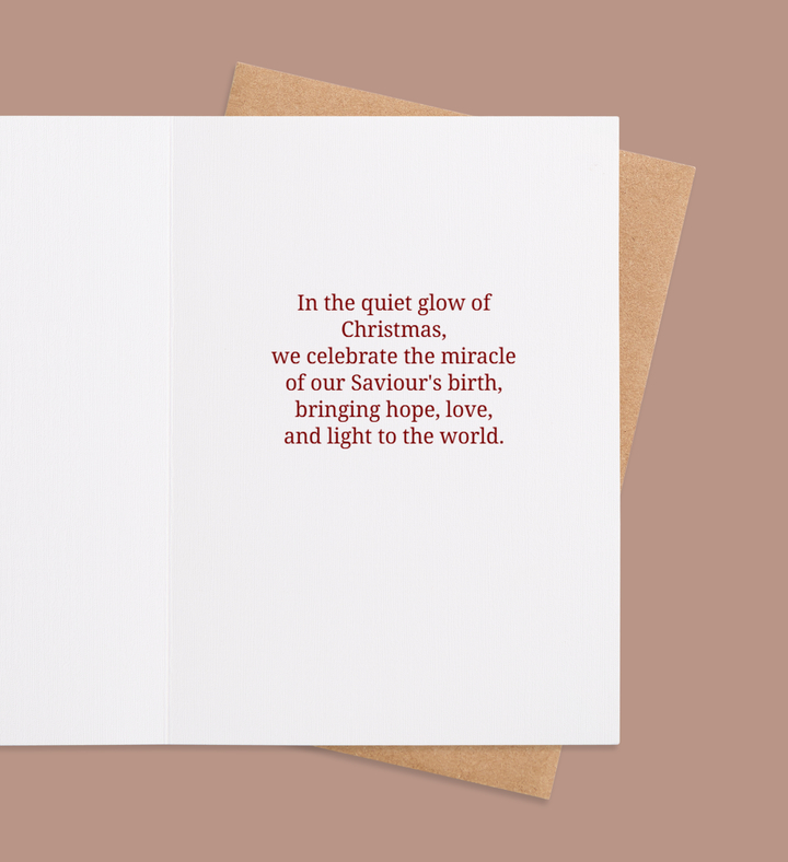 Peaceful Birth of Light Greeting Card Inside Image