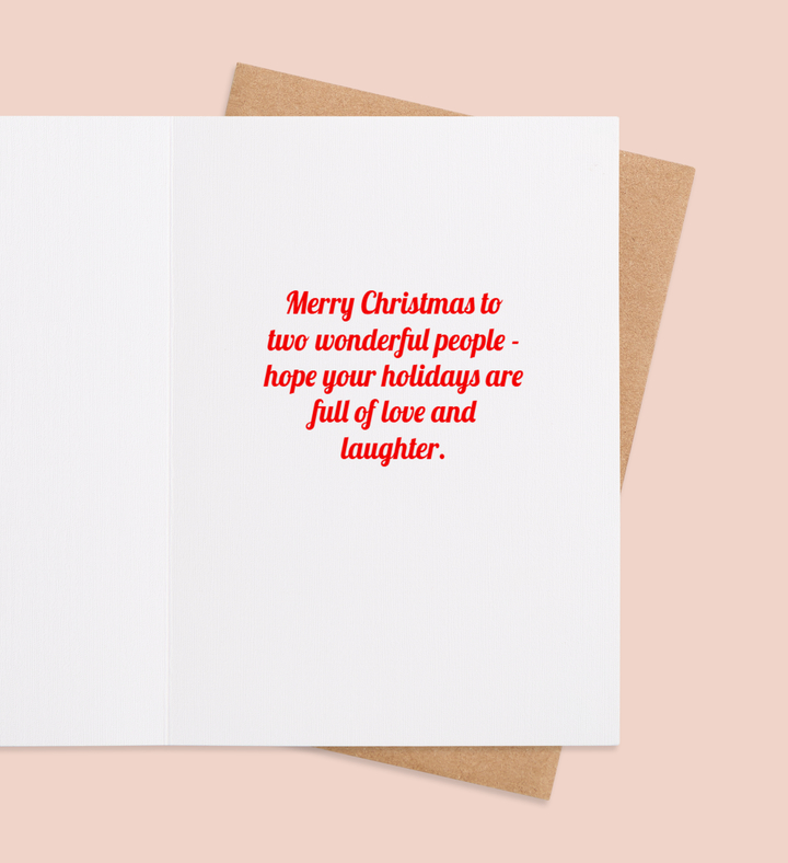 Vibrant Pines of Holiday Bliss Greeting Card Inside Image