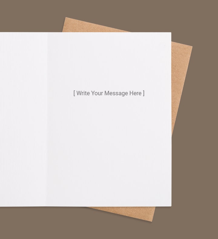 Of Hearts Greeting Card Inside view