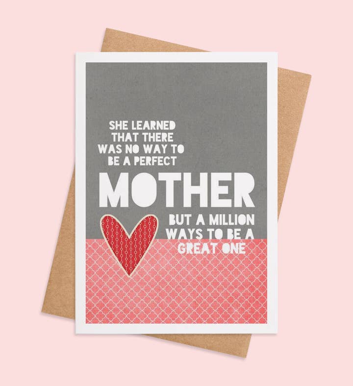 A Million Ways To Be Great Mothers Day Greeting Card Image
