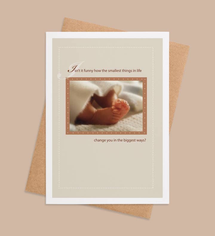 Little Wonders New Baby Greeting Card Image