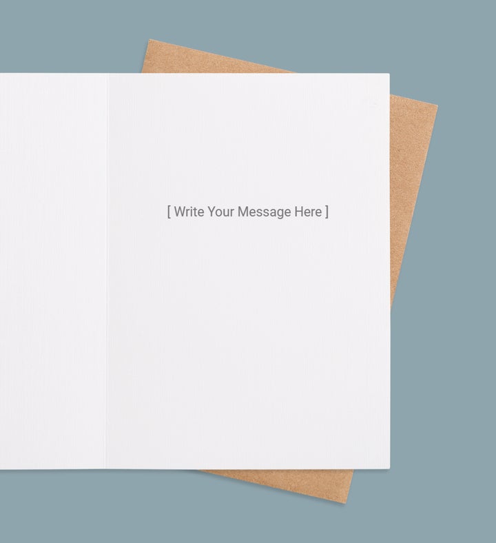 Ace Of Gratitude Thank You Greeting Card Inside view