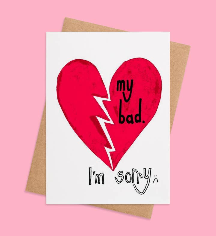 My Heart Is In Apology Greeting Card Image