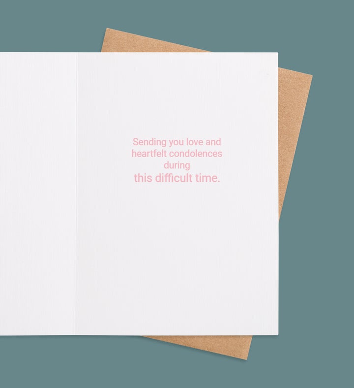 Heartfelt Embrace Greeting Card Inside view