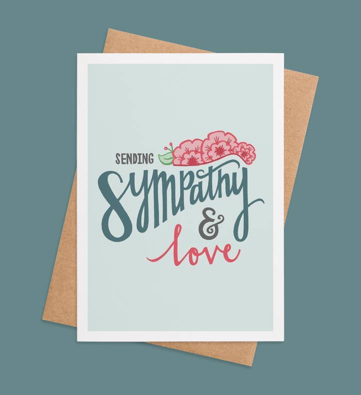 Heartfelt Embrace Sympathy Greeting Card Image