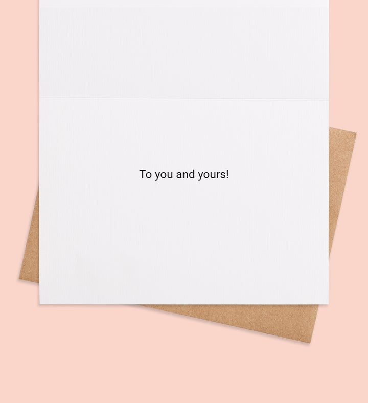 Holi Daze Delight Christmas Greeting Card Inside Image