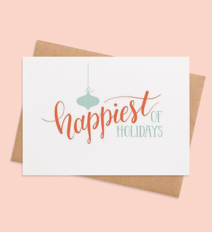 Holi Daze Delight Christmas Greeting Card Image