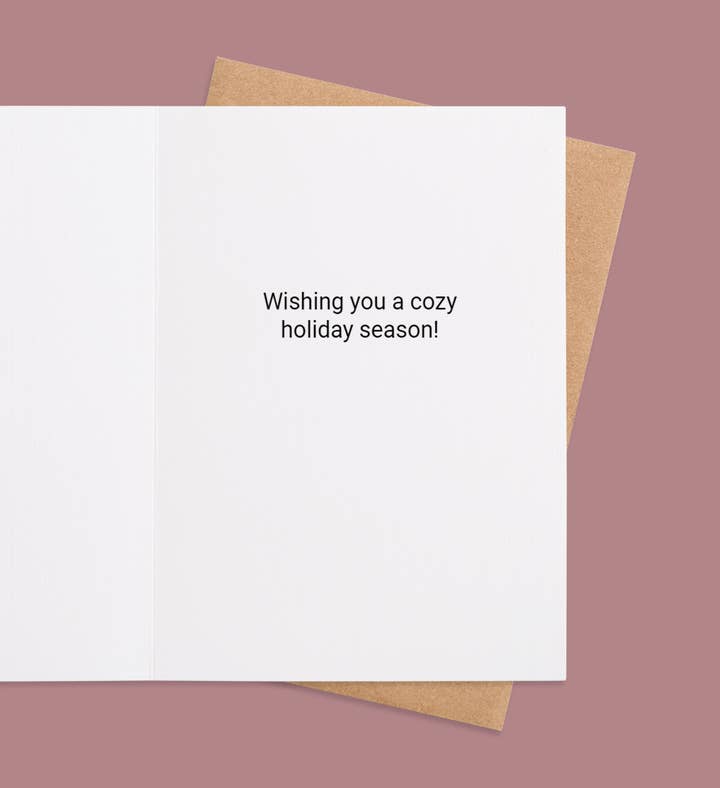 Starry Wishes Christmas Greeting Card Inside Image