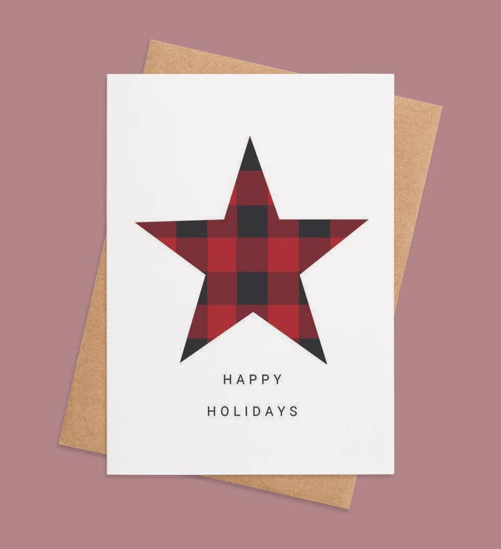 Starry Wishes Christmas Greeting Card Image