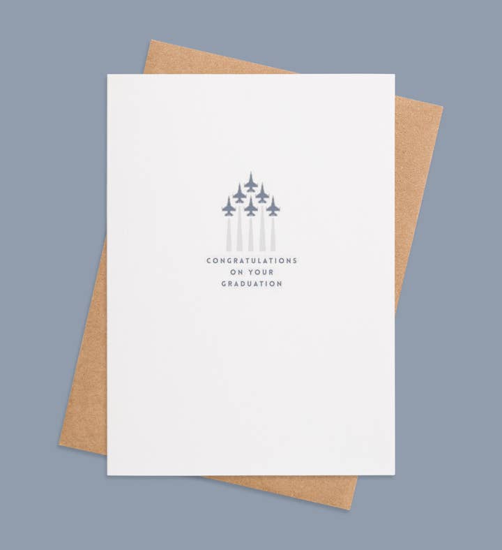 Skyward Achievements Graduation Greeting Card Image