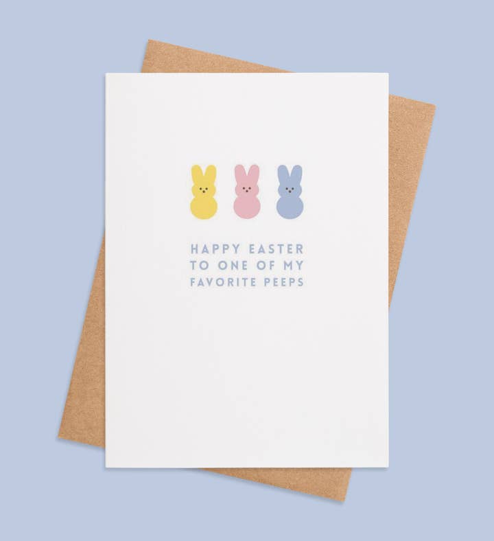 Peep Tastic Easter Wishes Easter Greeting Card Image