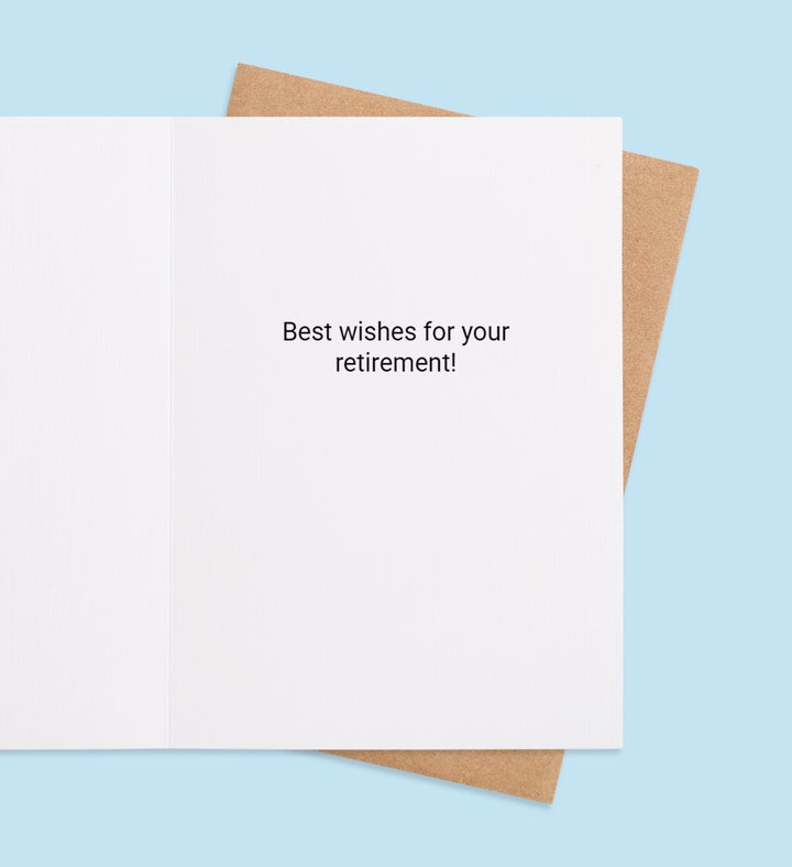 Miss You This Much Retirement Greeting Card Inside Image