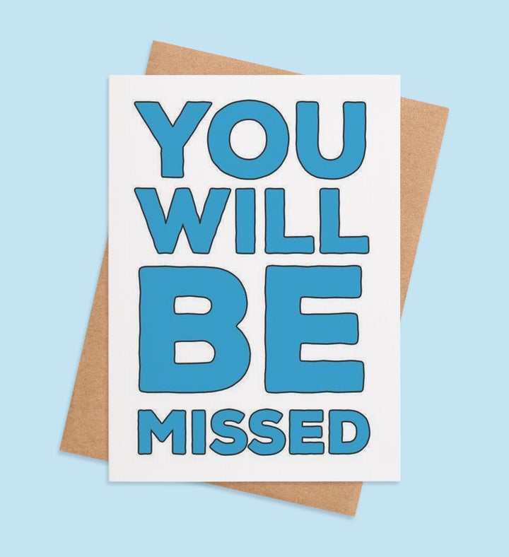 Miss You This Much Retirement Greeting Card Image