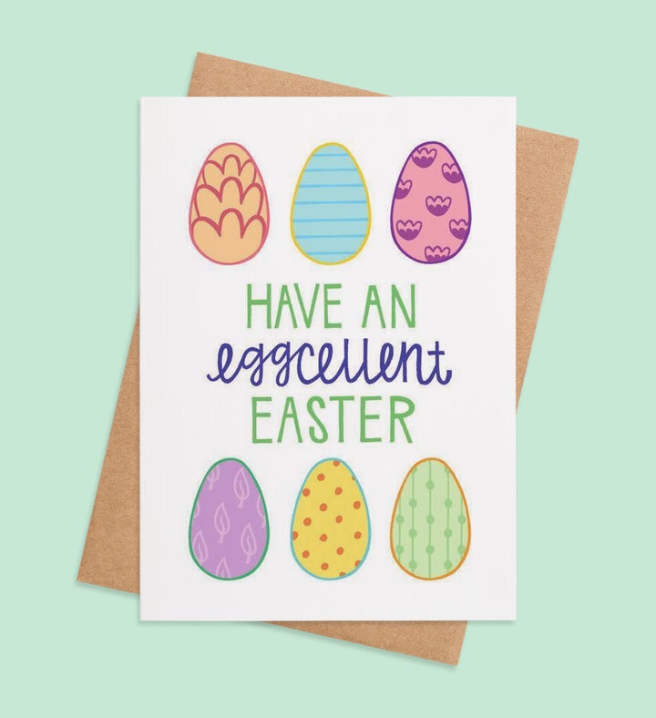 Egg Citing Wishes Greeting Card