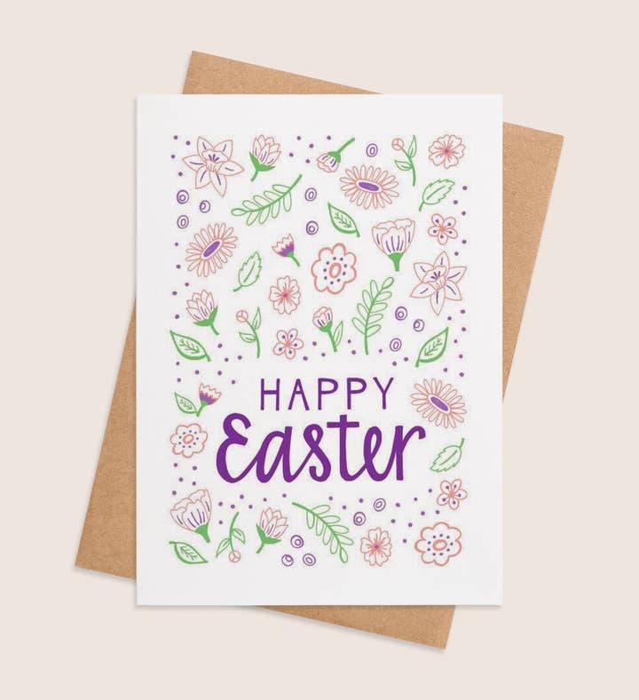 Easter Blossom Joy Easter Greeting Card Image