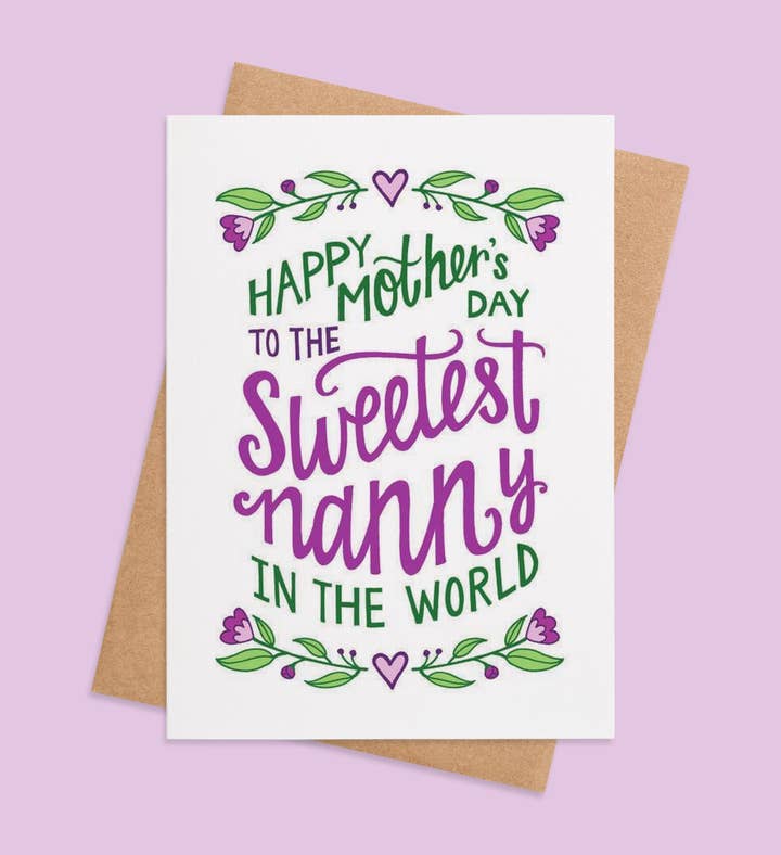 Nanny’S Sweetest Serenade Mothers Day Greeting Card Image