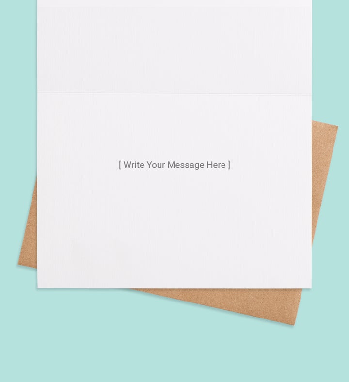 You Make My Heart Thankful Greeting Card Inside view