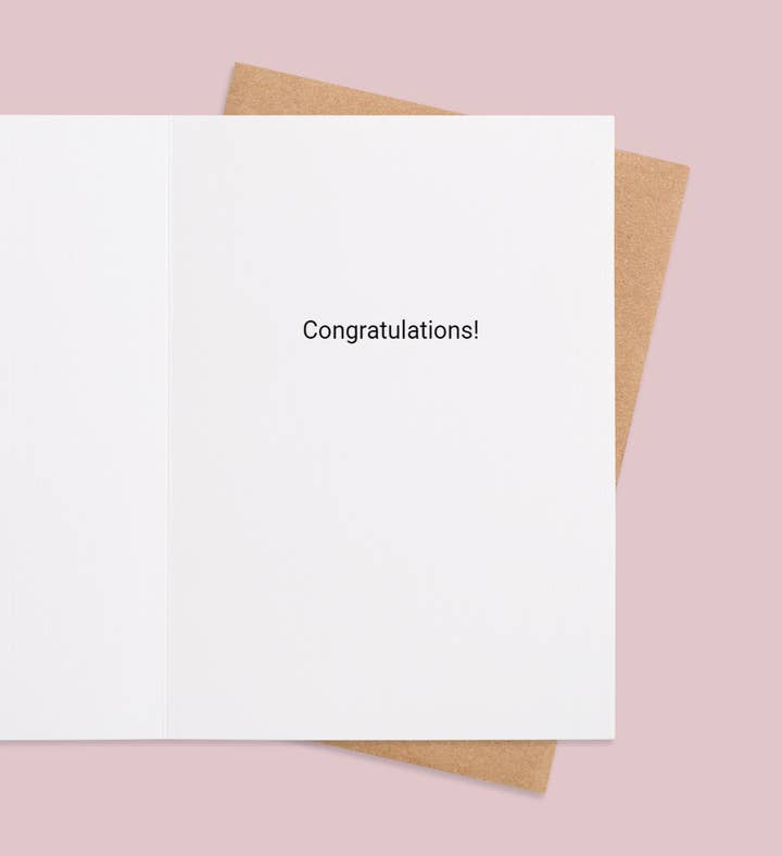 From Thought To Triumph Congratulations Greeting Card Inside Image