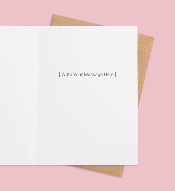 Radiant Calm Christmas Greeting Card Inside Image