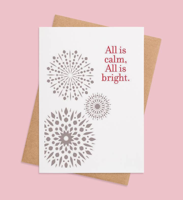 Radiant Calm Christmas Greeting Card Image