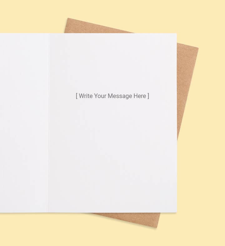 Bah Humbug Blues Christmas Greeting Card Inside Image