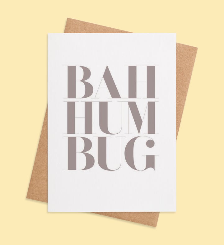 Bah Humbug Blues Greeting Card