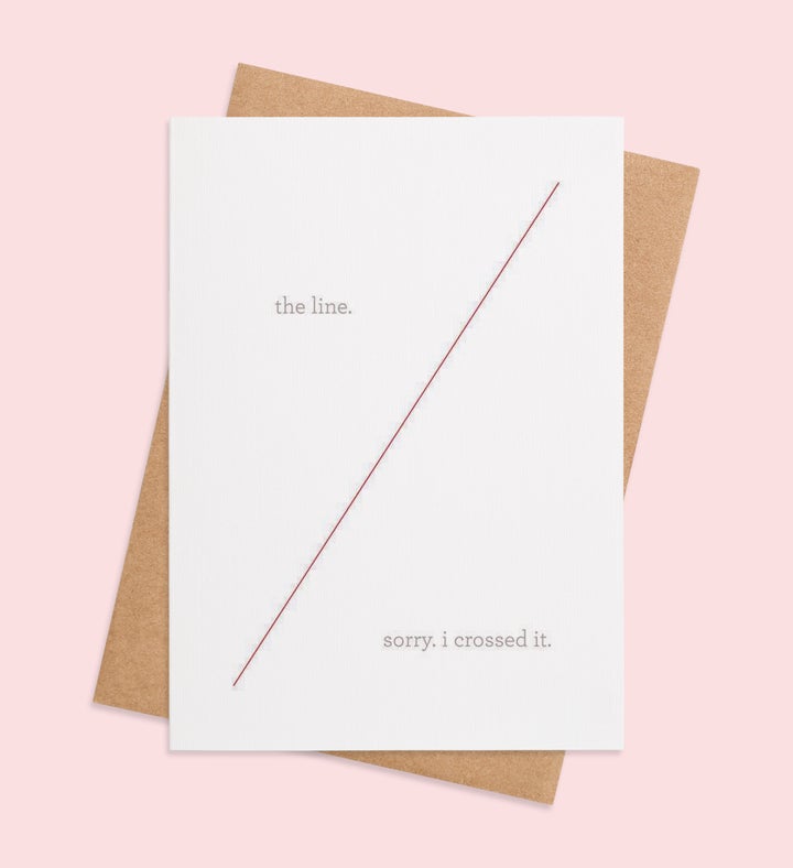 Lines Of Apology Greeting Card