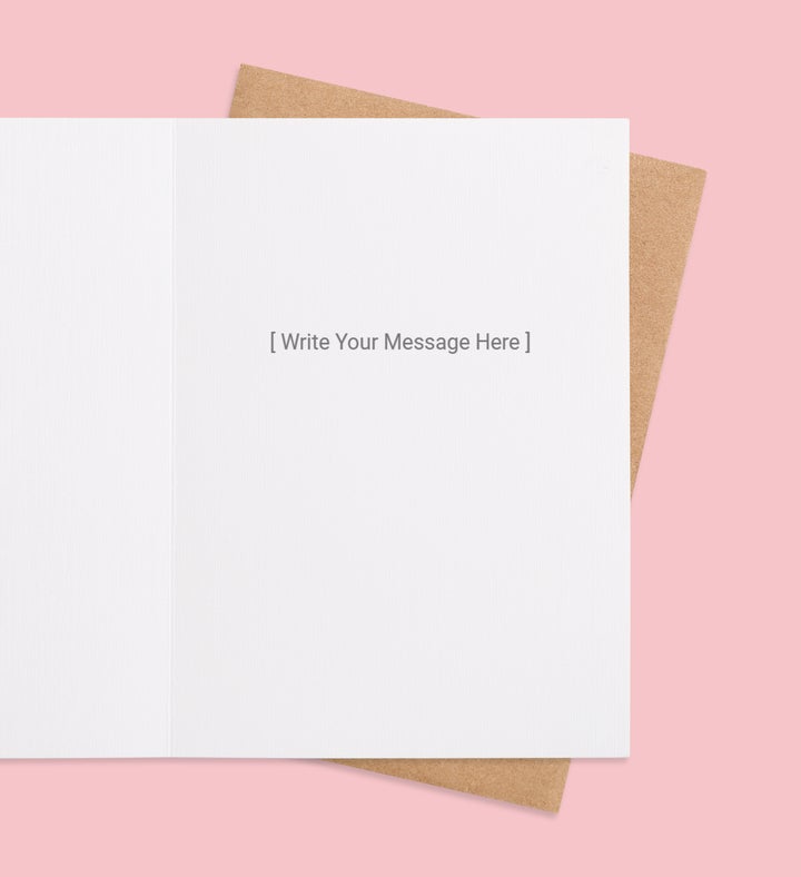 You Make My Heart Smile Greeting Card Inside view