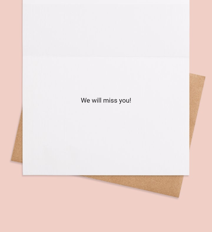 Great Employee Farewell Retirement Greeting Card Inside Image