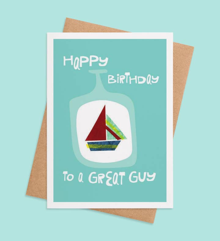 Sailing Into Another Year Birthday Greeting Card Image