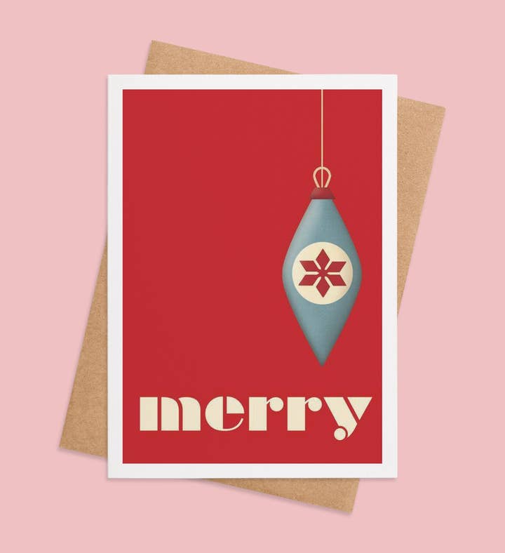 Merry And Bright Christmas Greeting Card Image