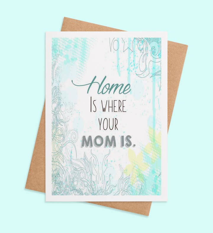 Home Is Where My Heart Shines Mothers Day Greeting Card Image