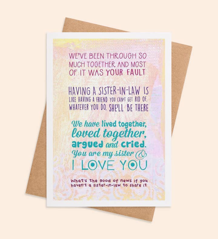 My Sister, My Fault Birthday Greeting Card Image