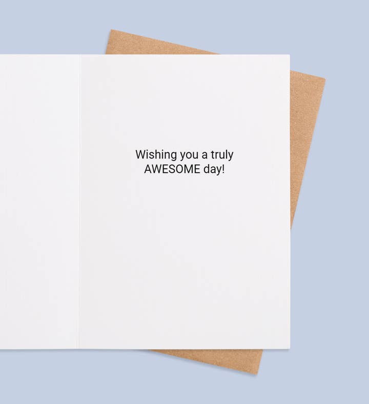 Stripes Of Joy: Happy Birthday! Birthday Greeting Card Inside Image