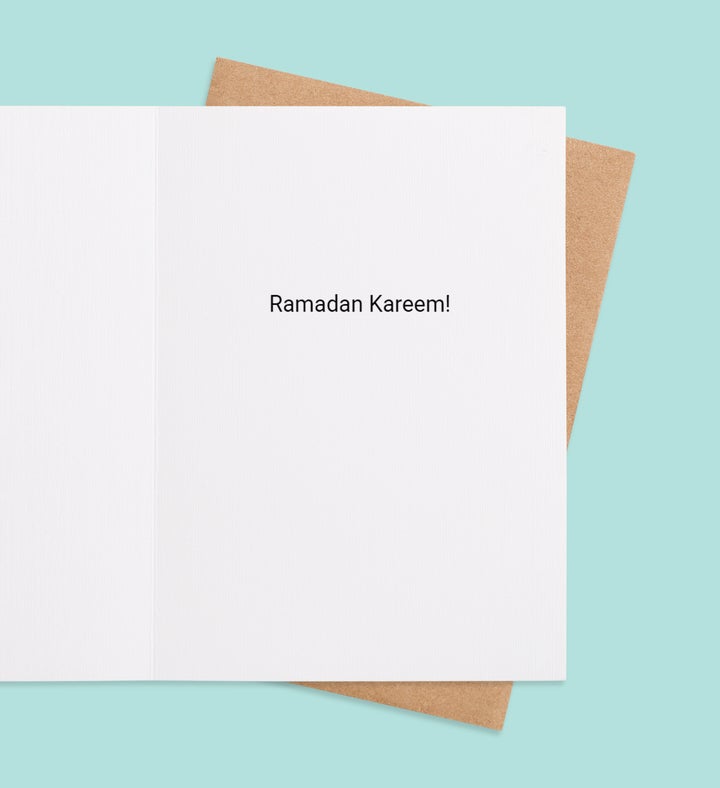 Moonlit Blessings Eid Al Fitr Greeting Card Inside Image