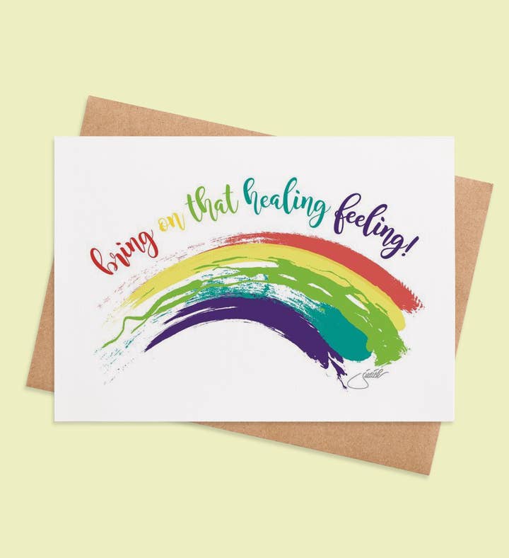 Rainbow Of Renewal Get Well Greeting Card Image