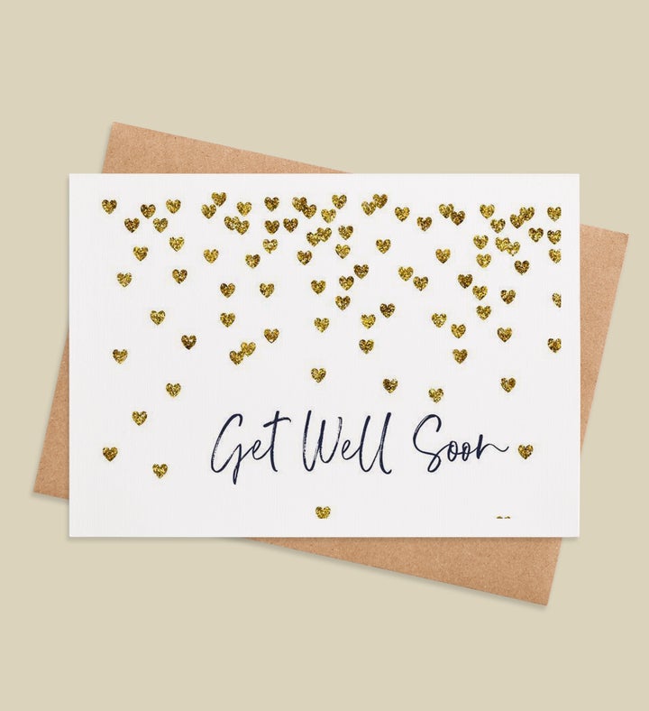 Sparkling Hearts Of Healing Get Well Greeting Card